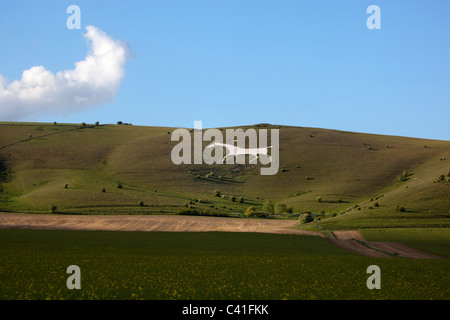 Alton Barnes White Horse Wiltshire, Inghilterra REGNO UNITO Foto Stock