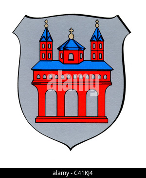 Stemma / emblemi, Speyer, armi da città, Renania-Palatinato, Germania, diritti aggiuntivi-clearences-non disponibile Foto Stock