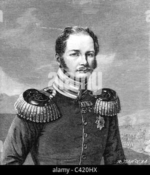 Guglielmo i, 22.3.1797 - 9.3.1888, Imperatore tedesco 18.1.1871 - 9.3.1888, Re di Prussia 2.1.1861 - 9.3.1888, ritratto, incisione in legno dopo litografia dal 1835, Foto Stock