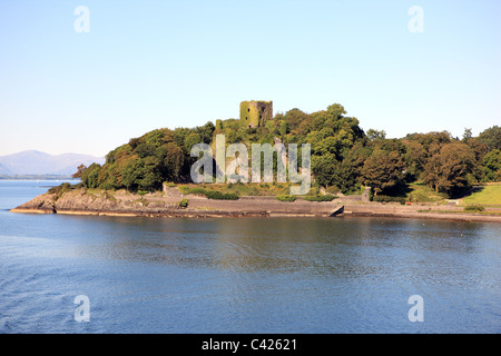 Dunollie Castello a Oban su la costa ovest della Scozia è stata l'ex sede della MacDougalls Foto Stock