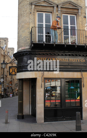 West Cornwall Pasty Co. shop e il falso pescatore Cambridge Foto Stock