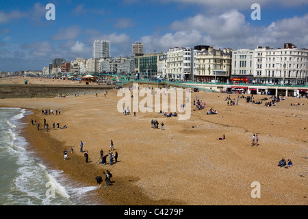 La spiaggia di Brighton Foto Stock