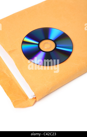 Il CD e il documento, concetto di file digitali Foto Stock