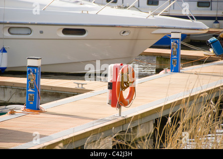 Barche ormeggiate in banchina, Floating Harbour, Bristol, Regno Unito Foto Stock