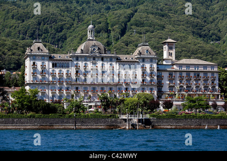 Il Grand Hotel Des Iles Borromees - il famoso hotel di lusso di Stresa, sulle rive del Lago Maggiore Foto Stock