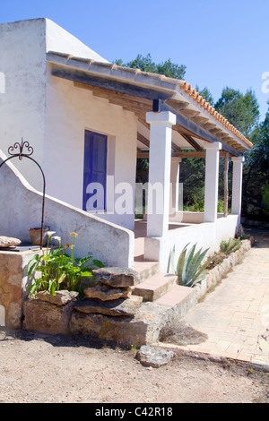 Casa mediterranea architettura bianco mediterraneo isole baleari Foto Stock