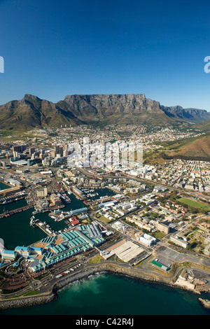 Vista aerea della città di Cape Town, Sud Africa. Foto Stock