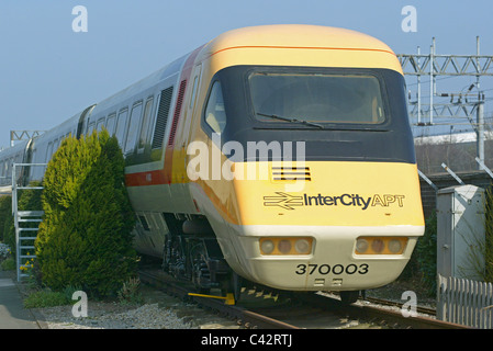 APT, anticipo treno passeggeri, motori a vapore, classe 31. Il Crewe Heritage Centre, ex stazione ferroviaria di Crewe Età è una ferrovia mu Foto Stock