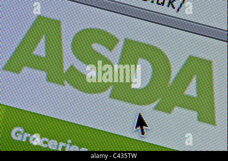 Close up Asda logo come visto sul suo sito web. (Solo uso editoriale: -print, TV, e-book e Redazione sito web). Foto Stock