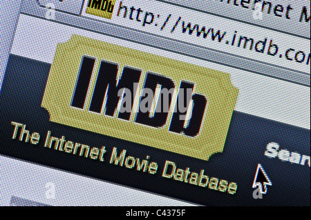 Close up IMDb come visto sul suo sito web. (Solo uso editoriale: -print, TV, e-book e Redazione sito web). Foto Stock