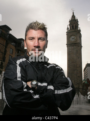 L'immagine sportiva da Belfast: Boxer Wayne McCullough. Foto Stock