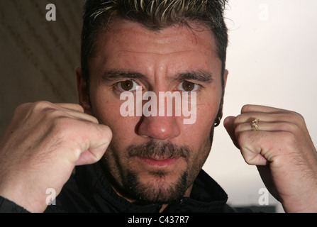 L'immagine sportiva da Belfast: Boxer Wayne McCullough. Foto Stock