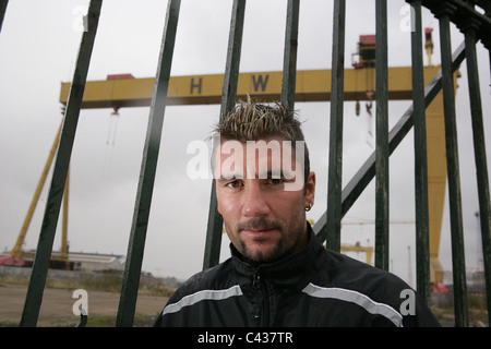 L'immagine sportiva da Belfast: Boxer Wayne McCullough. Foto Stock