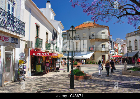 Praça Luis de Camoes, Lagos, Lagos comune, distretto di Faro, regione di Algarve, PORTOGALLO Foto Stock