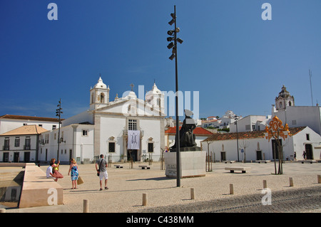Praca da Republica, Lagos, Lagos comune, distretto di Faro, regione di Algarve, PORTOGALLO Foto Stock