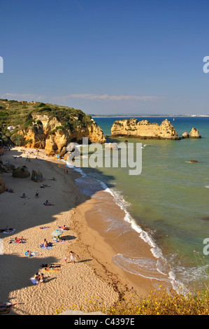 Praia de Dona Ana, Lagos, Lagos comune, distretto di Faro, regione di Algarve, PORTOGALLO Foto Stock
