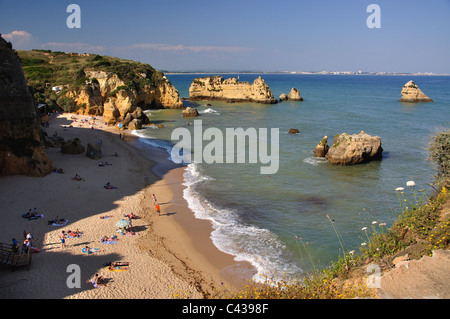 Praia de Dona Ana, Lagos, Lagos comune, distretto di Faro, regione di Algarve, PORTOGALLO Foto Stock