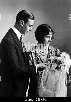 KING GEORGE VI la regina Elisabetta Regina madre la principessa Elisabetta il Duca e la duchessa di York Foto Stock