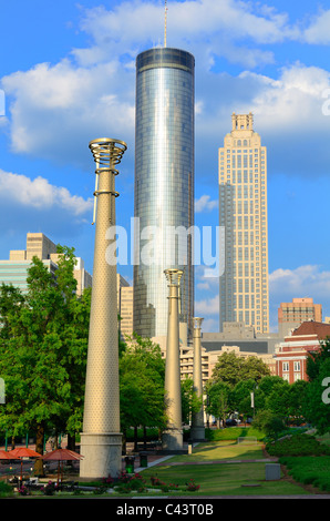 Skyline del centro di Atlanta, Georgia. Foto Stock