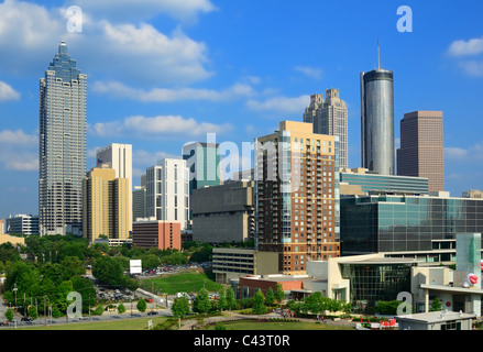 Skyline del centro di Atlanta, Georgia. Foto Stock