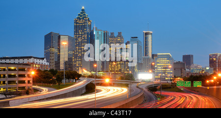 Skyline del centro di Atlanta, Georgia. Foto Stock