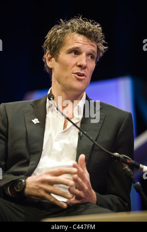 James Cracknell giornalista e scrittore ex Olympic rower raffigurato a Hay Festival 2011 Foto Stock