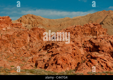 Ciotola di fuoco, Lake Mead National Recreation Area, Nevada, Stati Uniti d'America, America del Nord, America, paesaggio Foto Stock