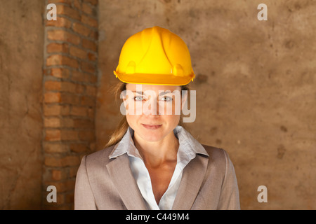 Un architetto, testa e spalle, ritratto Foto Stock
