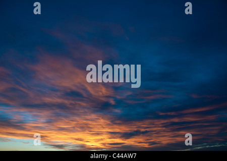 Blocco West, praterie National Park, Sud Sasketchewan, Canada, America del Nord, sky, tramonto Foto Stock