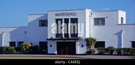 Marshall edificio art deco facciata cambridge Foto Stock