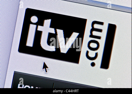 Close up ITV logo come visto sul suo sito web. (Solo uso editoriale: -print, TV, e-book e Redazione sito web). Foto Stock