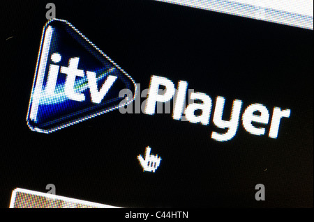 Close up ITV Player logo come si vede sul sito web di ITV. (Solo uso editoriale: -print, TV, e-book e Redazione sito web). Foto Stock