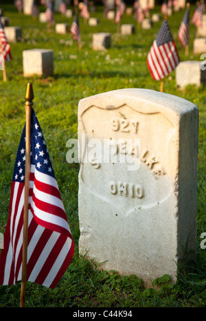 Pietre River National Battlefield e il Cimitero Nazionale del Memorial Day, Murfreesboro Tennessee USA Foto Stock