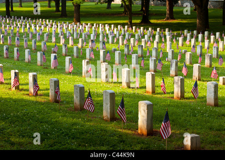 Pietre River National Battlefield e il Cimitero Nazionale del Memorial Day, Murfreesboro Tennessee USA Foto Stock