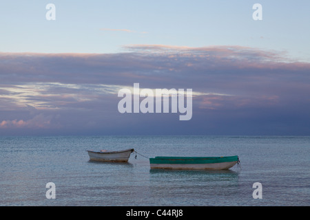 Costa a Sunrise, Punta Rucia, Repubblica Dominicana Foto Stock