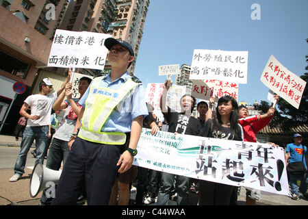 Dimostrazione di protesta, Macau, Cina Foto Stock