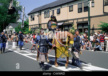 Asia, Festival, Gyoretsu, vacanze, cavallo, Giappone, giapponese, Kanagawa, Landmark, Musha, Odawara, Parade, Processione, Samurai, Tour Foto Stock