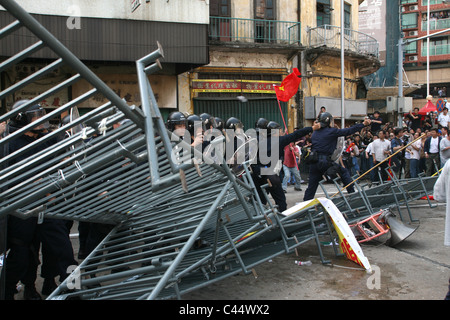 Dimostrazione di protesta, Macau, Cina Foto Stock