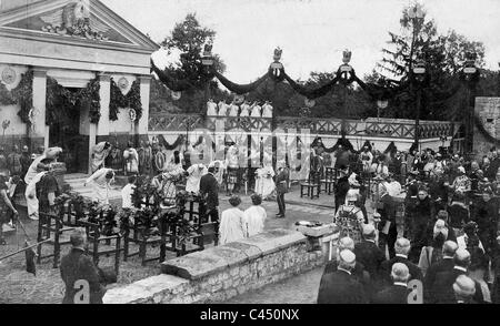 Wilhelm II in Roman Fort Saalburg Foto Stock