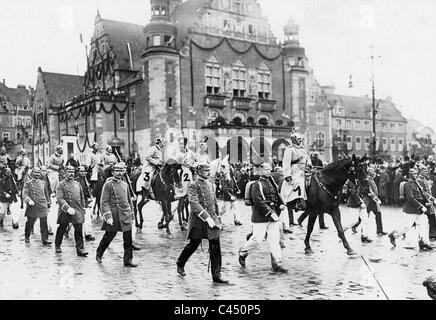 Wilhelm II a Poznan Foto Stock