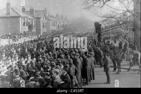 Il corteo funebre per la Regina Vittoria d'Inghilterra, 1901 Foto Stock