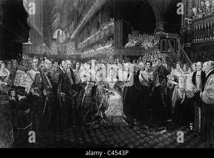Incoronazione della regina Vittoria di Gran Bretagna, 1838 Foto Stock