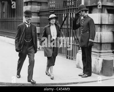 Arthur Neville Chamberlain e sua moglie, 1934 Foto Stock