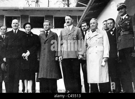 Schmidt, duca di Windsor, Hitler, Ley al Berghof Foto Stock