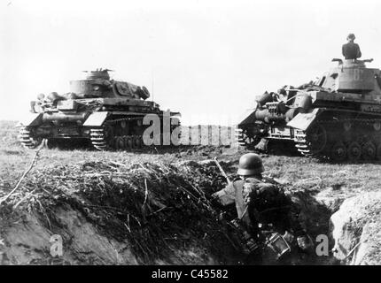 German Panzer IV a Kiev, 1941 Foto Stock