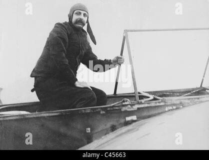 Louis Bleriot nel suo Bleriot IX, 1929 Foto Stock