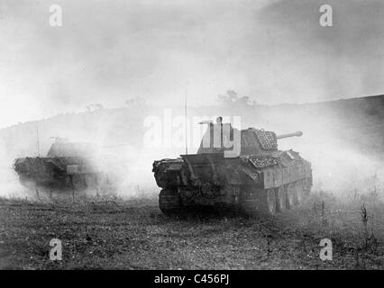 German Panzer V "Panther" nel corso dei combattimenti nella Prussia orientale, 1944 Foto Stock