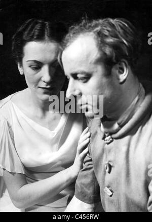 Heinz Ruehmann e Angela Sallcker in 'Androcles e il leone', 1936 Foto Stock