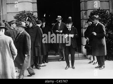 Aristide Briand a Ginevra, 1926 Foto Stock