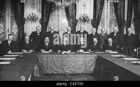 Aristide Briand con il nuovo governo francese, 1921 Foto Stock